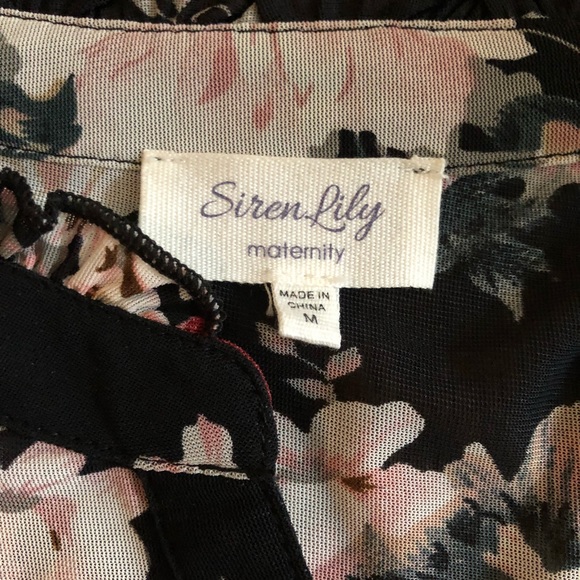 Siren Lily | Floral Maternity Blouse - Picture 3 of 7